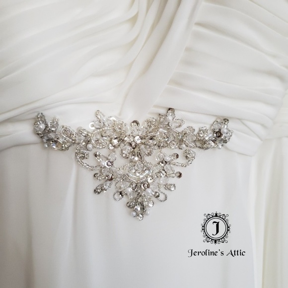 Custom Strapless Ivory Corset Back Wedding Dress - Picture 4 of 8